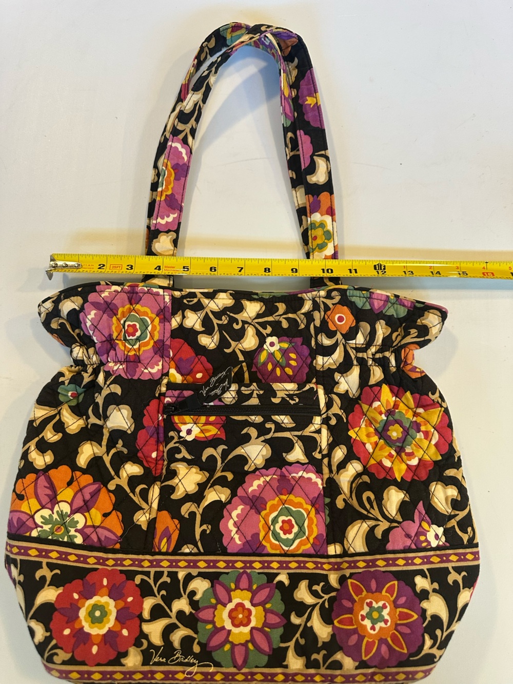 Vera Bradley SUZANI Quilted Tote with Jewel Tone Florals (2011) - Picture 2 of 4